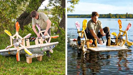 Build your Own Boat! Cool Camping projects for single tourists and companies