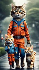 Cute cat go to home amazing video #cat #talkingtom #cartoon #animation #kitten #cute