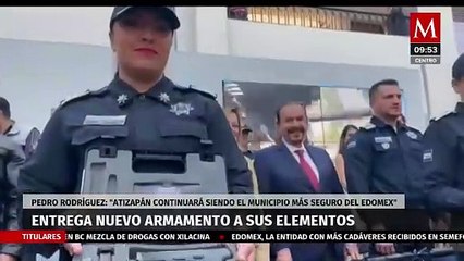 Policías de Atizapán reciben nuevo armamento para mejorar la seguridad ciudadana