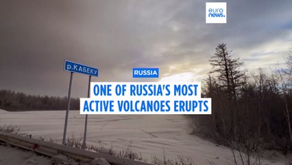 One of the largest volcanoes in Russia's Kamchatka Peninsula erupts