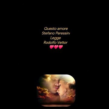 Questo amore Stefano PeressiniLegge Rodolfo Vettor ❤️❤️❤️