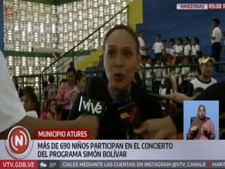 Amazonas | Niños de 16 núcleos de Fundamusical participaron en el concierto del Programa Simón Bolívar