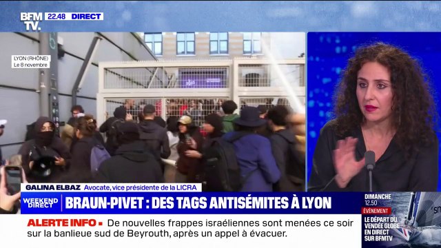 Tags contre la venue de Yaël Braun-Pivet à Lyon: Il y a de l'antisionisme qui nourrit l'antisémitisme , affirme Galina Elbaz (Licra)