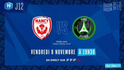 J12 I AS Nancy Lorraine – Paris 13 Atletico (1-2)