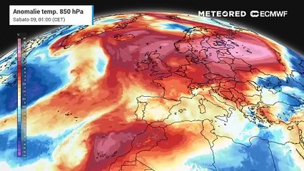 Anomalie temperature a 850 hPa