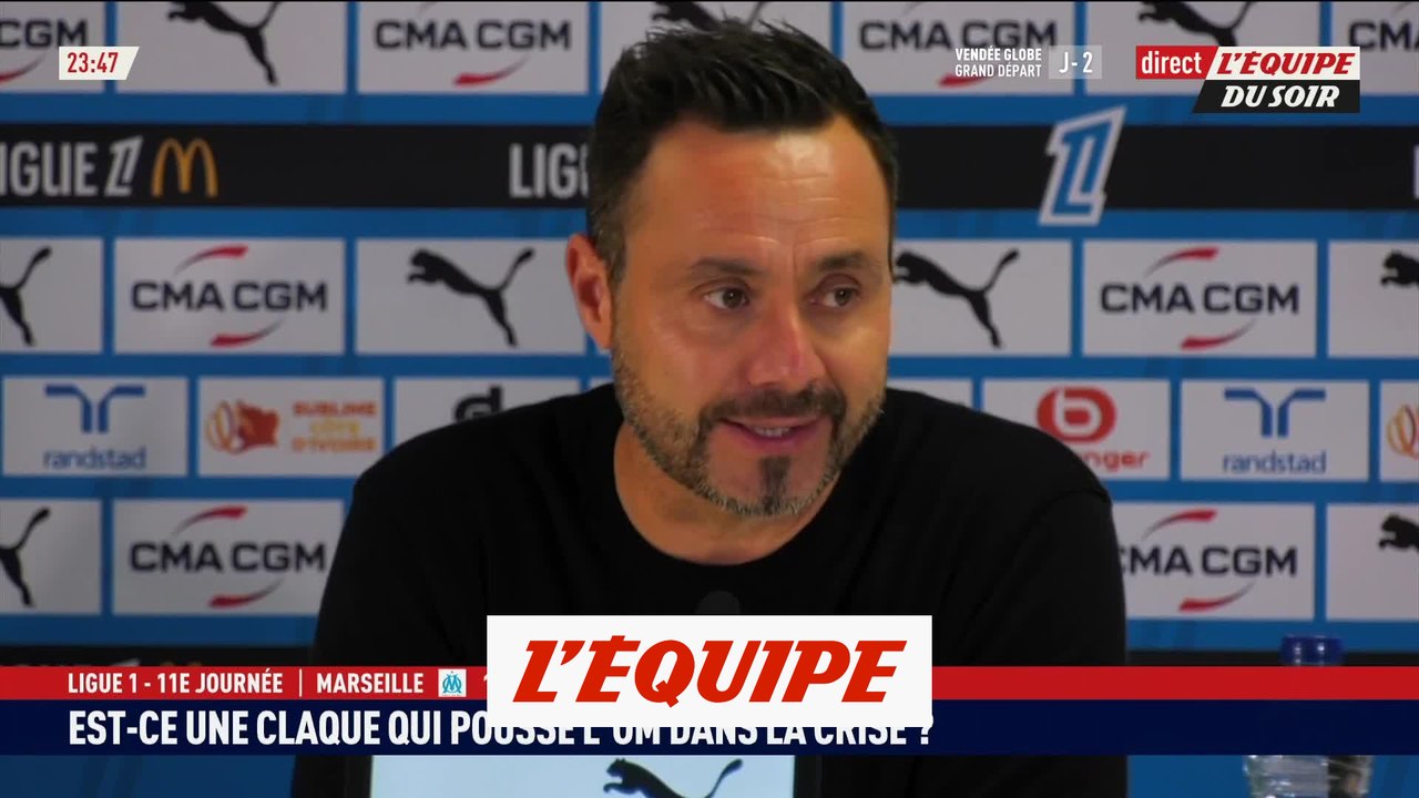 De Zerbi : «Je suis prêt à partir si je suis le problème» - Foot - L1 - OM