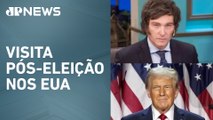 Javier Milei será primeiro presidente a ser recebido por Trump