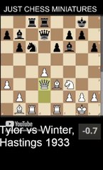 Theodore Tylor defeats William Winter with a double check