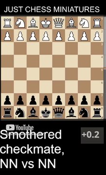 Smothered checkmate. NN vs, NN