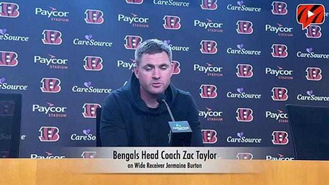 Zac Taylor on Bengals Rookie Jermaine Burton progress