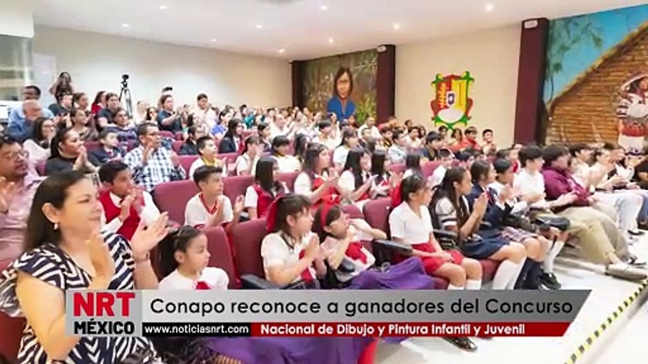Conapo reconoce a ganadores del Concurso Nacional de Dibujo y Pintura Infantil y Juvenil