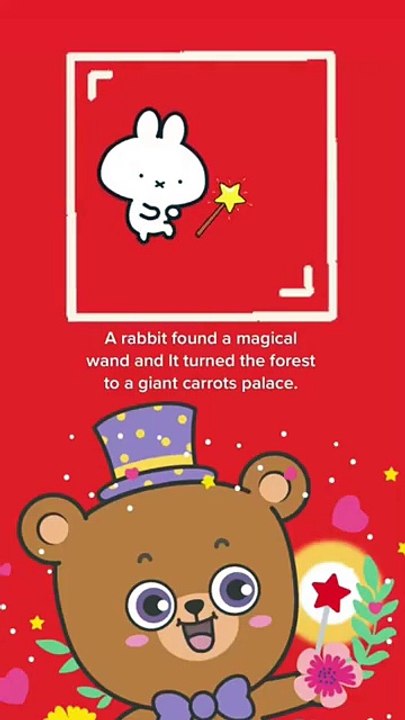 Rabbit Magical Story | 15sec bedtime stories | #kidsstory #bedtimestories