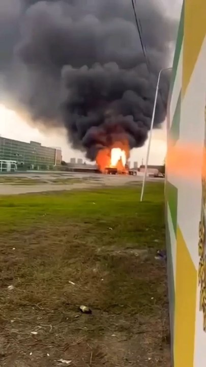 Propane tank explodes in a russian region Chechnya. 4 innocent children have died. May they rest in peace.