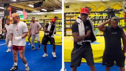 Jake Paul bailando a tan solo 7 días de enfrentar a Mike Tyson