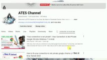 Your Connection is Not Private Google Chrome - ATES Channel