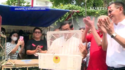 Cagub Jakarta Nomor Urut 3 Pramono Blusukan ke Glodok, Bareng Roy Marten