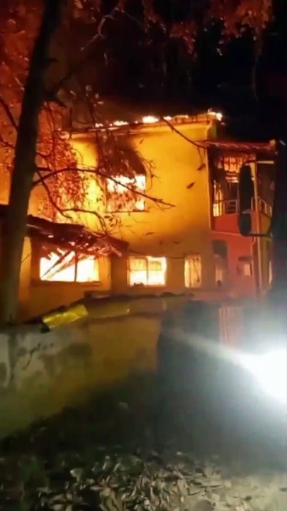 Sinop’un ilçesinde yangın