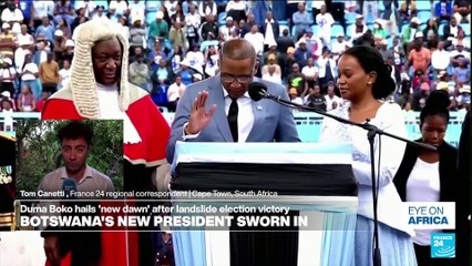 Botswana's new president takes oath