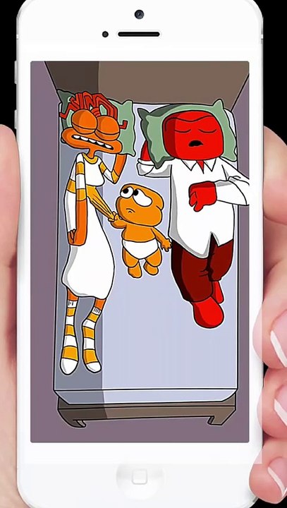 Baby trying to disturb his sleeping parent for food