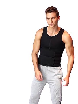 Men Body Shaper Waist Trainer Vest Slimming Shirt Sauna Sweat Vest Compression Undershirt Shapewear Fat Burner Workout Tank Tops - AliExpress 200574005
