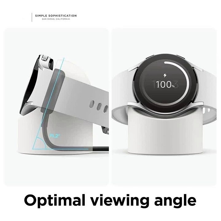 Compatible with For Samsung Galaxy Watch 7 4 3 6 5 Charger Stand 40 44 46mmGalaxy Watch3 4 6 5 Pro 7 Charger silicone Stand 45mm