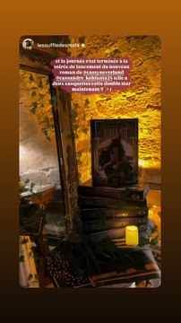 Soirée de lancement du nouveau livre de Cassandre Lambert (Koh-Lanta 2024), Atalante le 8 novembre 2024.