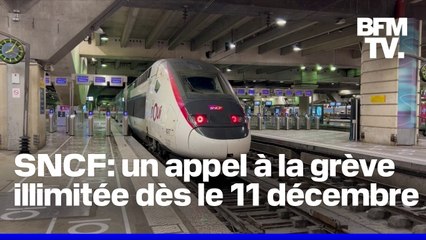 Les syndicats de la SNCF appellent à une grève illimitée à partir du 11 décembre