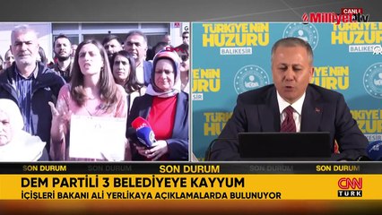 Bakan Yerlikaya: Kayyum eylemlerinde 235 kişin gözaltına alındı