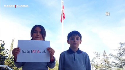 Amasya'da ilkokul öğrencileri Atatürk'ü, "Sonsuza kadar" video klibiyle andı