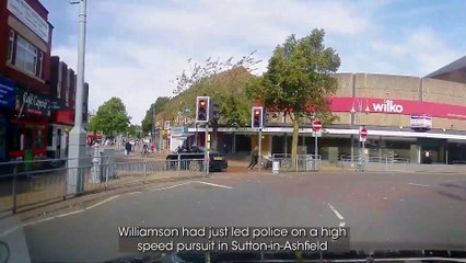 Dangerous driver narrowly avoids hitting woman with a pram