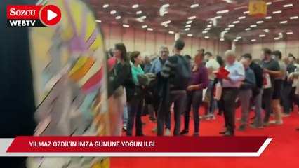 Yılmaz Özdil'in imza gününe yoğun ilgi