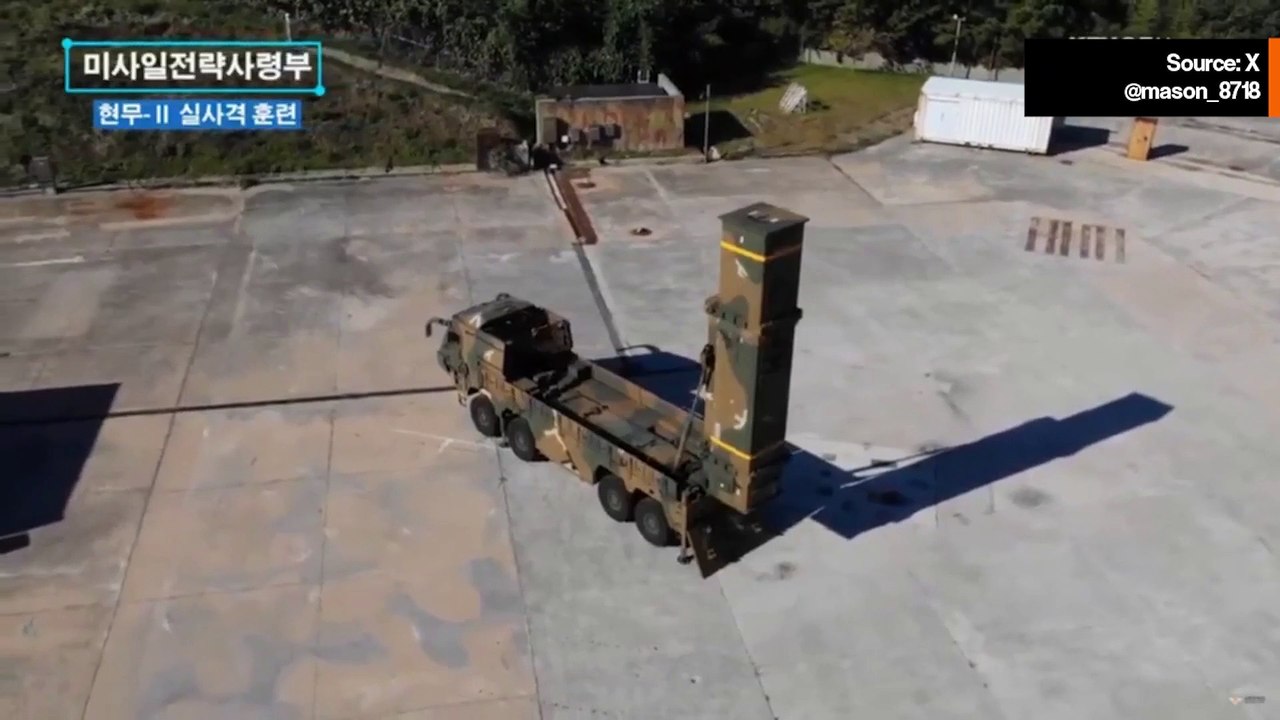 ビデオ：韓国、北朝鮮のミサイル実験に対応しヒュンムーIIBミサイルを発射
