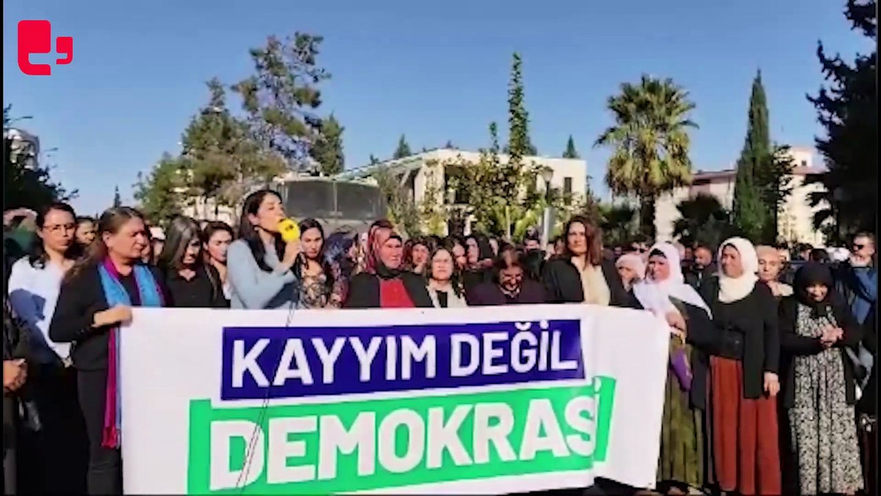 Ayla Akat Ata Halfeti'de kayyım nöbetinde konuştu: Kayyım, bir çözümsüzlük politikasıdır