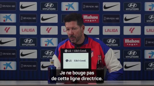Atlético - Simeone : Peu importe l'adversaire, nous sommes toujours très motivés