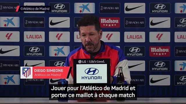 Simeone : Peu importe l'adversaire, nous sommes toujours très motivés