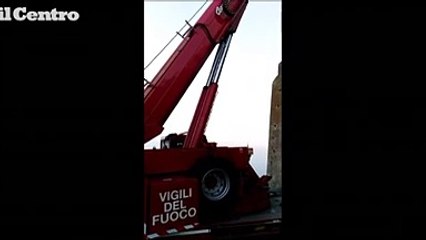 Cellino Attanasio, rimossa la campana dalla chiesa pericolante