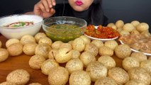 60🥵PANIPURI,CHATPATE,DAHIPURI,GOLGAPPE _ASMR EATING