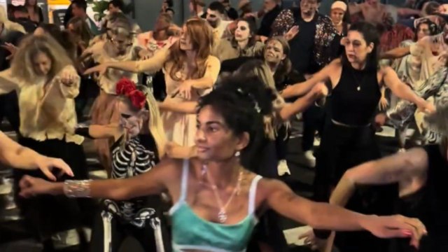 Spooky spirit envelops New York City during the Halloween parade festivities