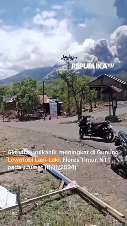 Mencekam, Video Detik-Detik Erupsi Gunung Lewotobi