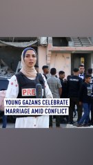 Young Gazans celebrate marriage amid conflict