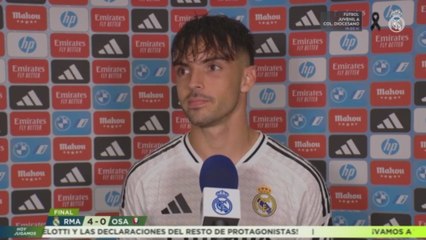 RAÚL ASENCIO en ZONA MIXTA tras su ASISTENCIA en su DEBUT con el REAL MADRID