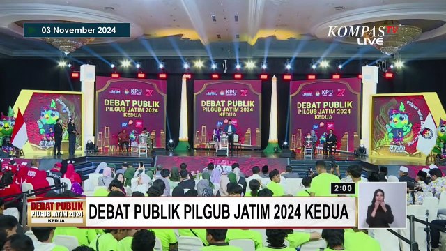 [FULL] Closing Statement Luluk-Lukmanul, Khofifah-Emil, Risma-Gus Hans di Debat Kedua Pilgub Jatim
