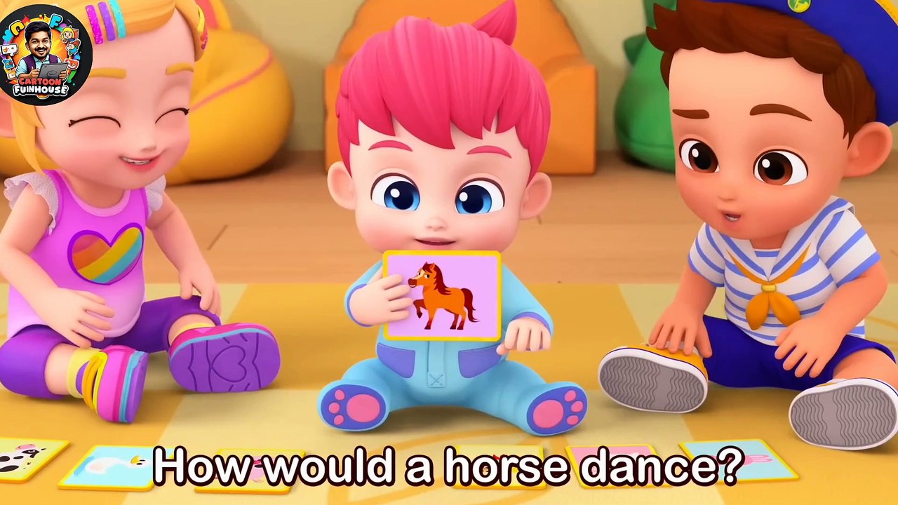 Five Little Animals Dancing on the FarmㅣSong for KidsㅣCrazy Nursery Rhymes