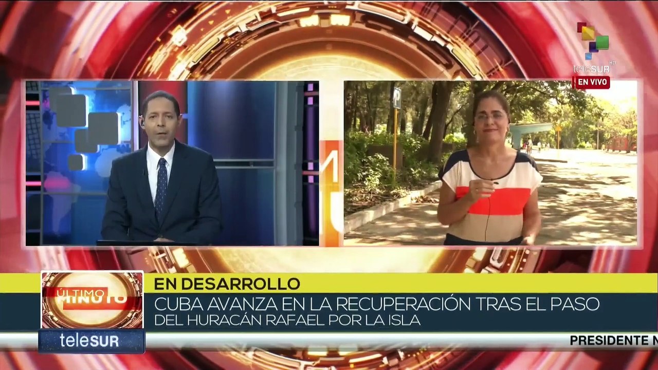 Jóvenes cubanos ayudan en la recuperación tras el paso del huracán