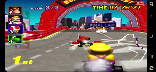 MARIOKART 64. AMPED UP. FLOWER CUP 100CC GAMEPLAY #6. BY (DARKKINGWOLF DRACO MAL WOLFER)