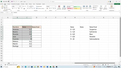 📄💯 Como CONVERTIR NOTA ACADÉMICA en FUNCIÓN de un NÚMERO en EXCEL
