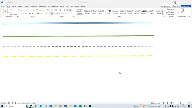 ✍🔵 Como HACER LÍNEAS de COLOR en WORD FÁCIL y RÁPIDO