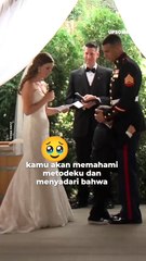 Pengantin wanita mendedikasikan kata-kata yang menyentuh untuk anak tirinya