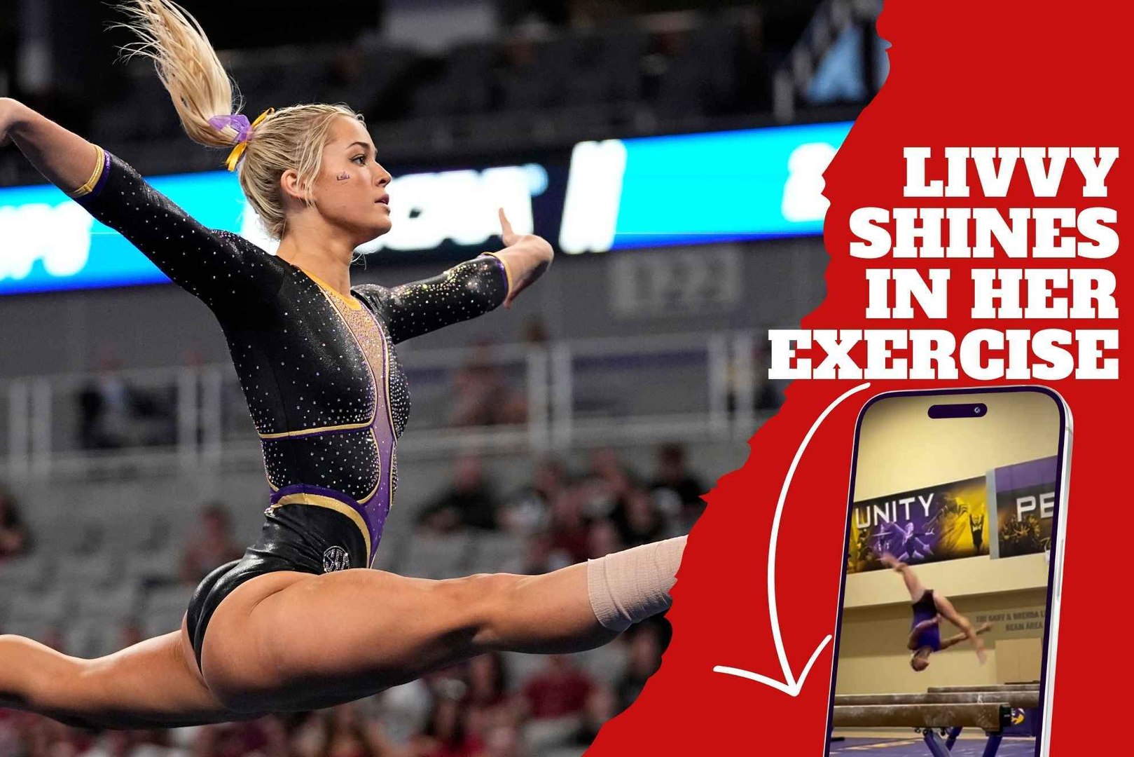 Olivia Dunne shines in her gymnastics workout as her teammates cheer ...