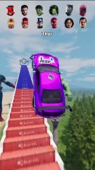 Super Hero s Cars vs 100 Containers #2 😱 BeamNG.Drive - The Real Granny